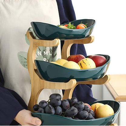 SnackTierTray™ – Meerlaagse Fruit- & Serveerschaal – Ruimtebesparende Keuken Organizer