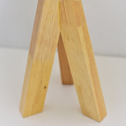 Houten Driepoot Tafellamp - USB Voeding, Elegant Design 5