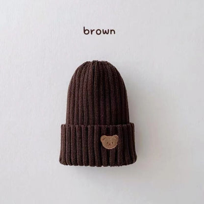 BearKnit™ – Warme Gebreide Muts met Berenoren – Comfortabele Kinder Beanie