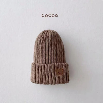 BearKnit™ – Warme Gebreide Muts met Berenoren – Comfortabele Kinder Beanie