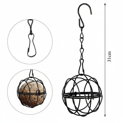 SquirrelSafeFeast™ – Eekhoornbestendige Mezenbolhouder – Vogelvoer Metalen Feeder