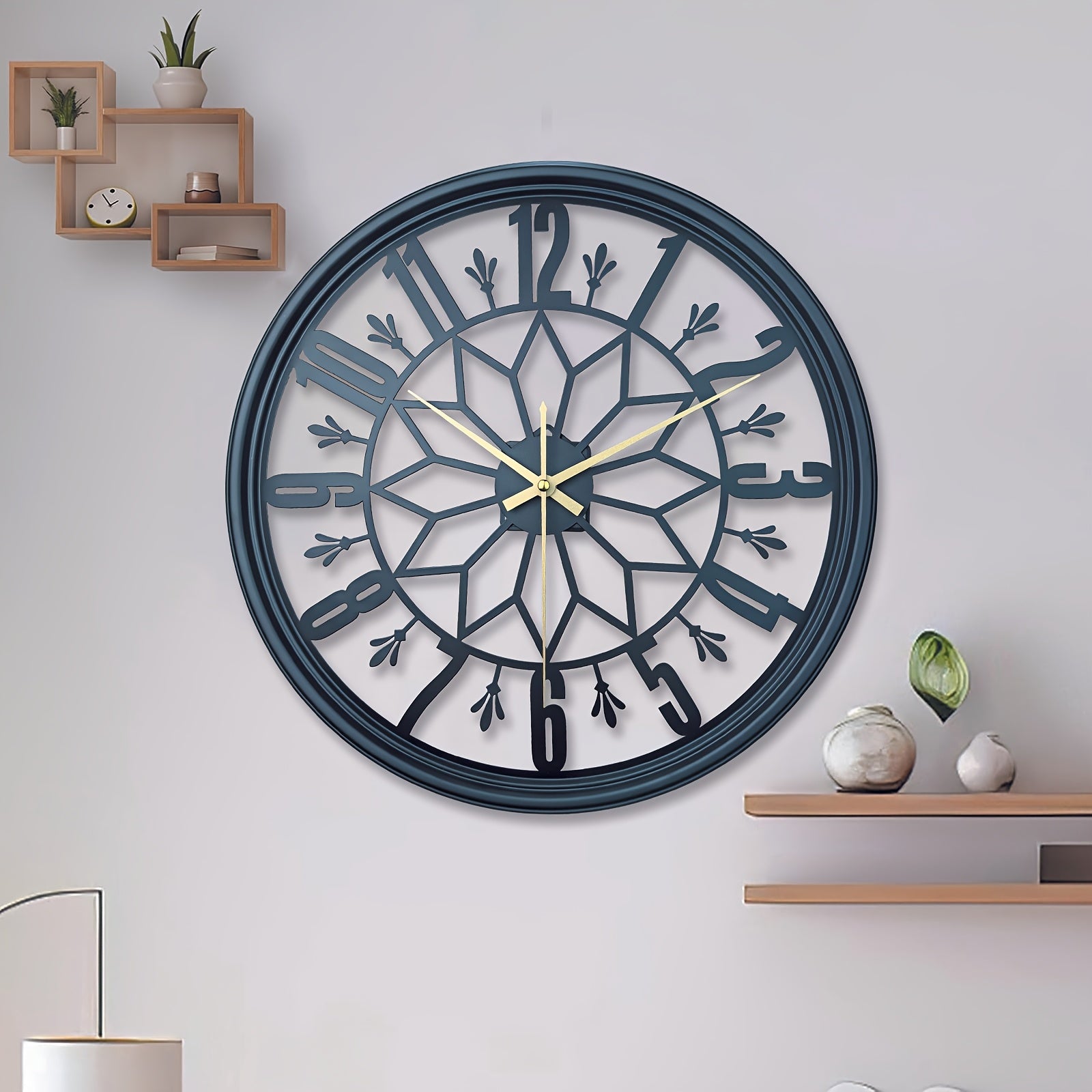 Ivy Wandklok - Handgemaakt Metaal, Industrieel Design 2