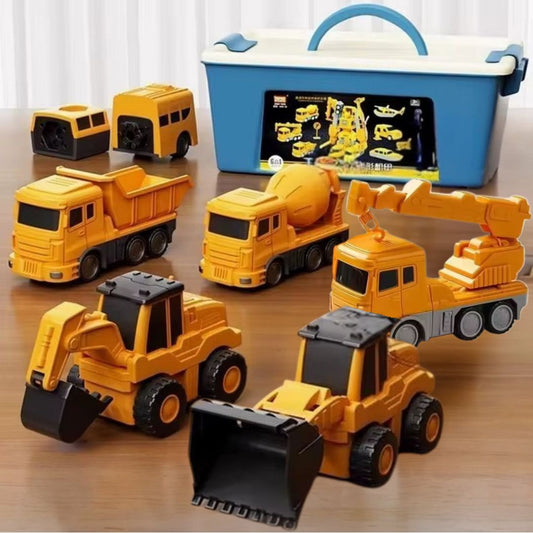 MagneTrux™ – Magnetische Bouwset 3-in-1 – Truck ↔ Robot voor Peuters & Kleuters