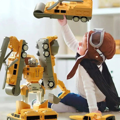 MagneTrux™ – Magnetische Bouwset 3-in-1 – Truck ↔ Robot voor Peuters & Kleuters