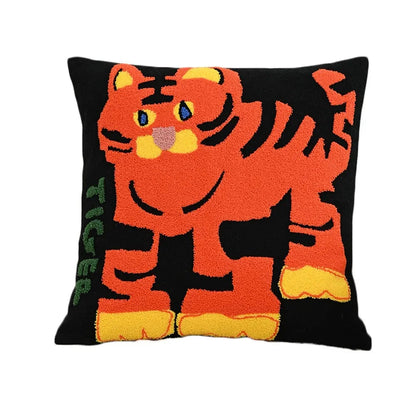 Kaleo Kussenhoes 45x45 cm - Geborduurd Dierenmotief, Scandinavisch Design 5