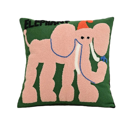 Kaleo Kussenhoes 45x45 cm - Geborduurd Dierenmotief, Scandinavisch Design 6