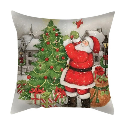 Kardia Kussenhoes 40x40 - Polyesterlinnen, Feestelijke Kerstdecoratie 0