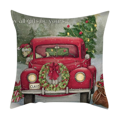 Kardia Kussenhoes 40x40 - Polyesterlinnen, Feestelijke Kerstdecoratie 5