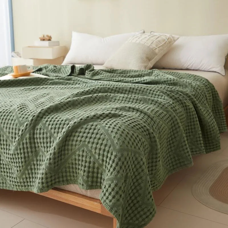 Katoenen Deken Voor Op De Bank - Scandinavisch Design, Zacht, Ademend, 100% Natuurlijk Katoen 7