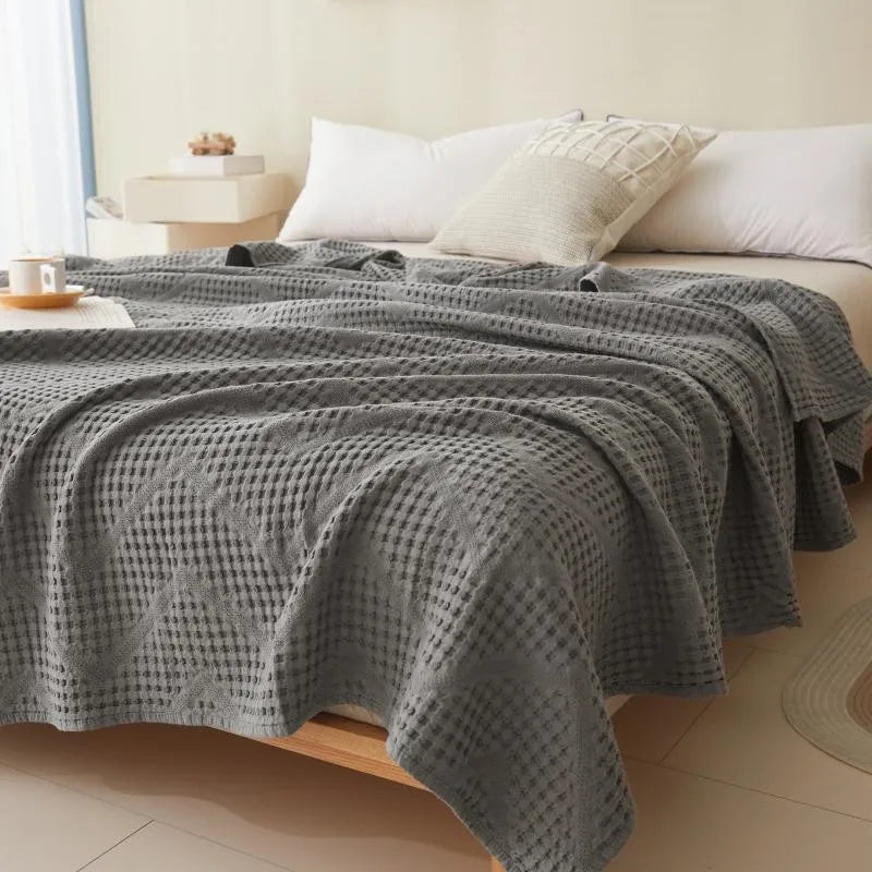Katoenen Deken Voor Op De Bank - Scandinavisch Design, Zacht, Ademend, 100% Natuurlijk Katoen 9