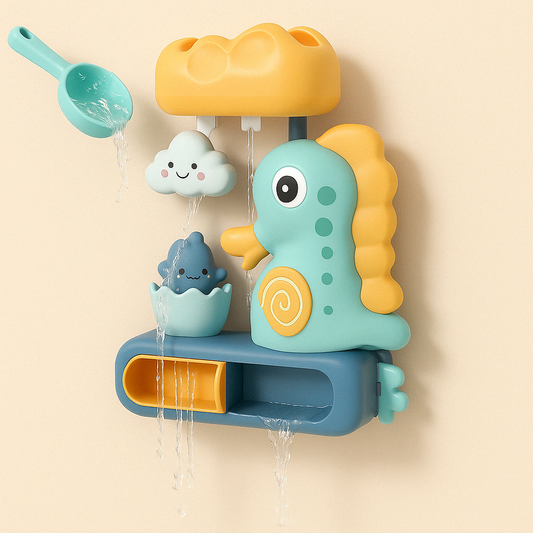 FlowPaddle™ – Educatieve Douchepeddel met Waterpomp – Interactief Badspeelgoed