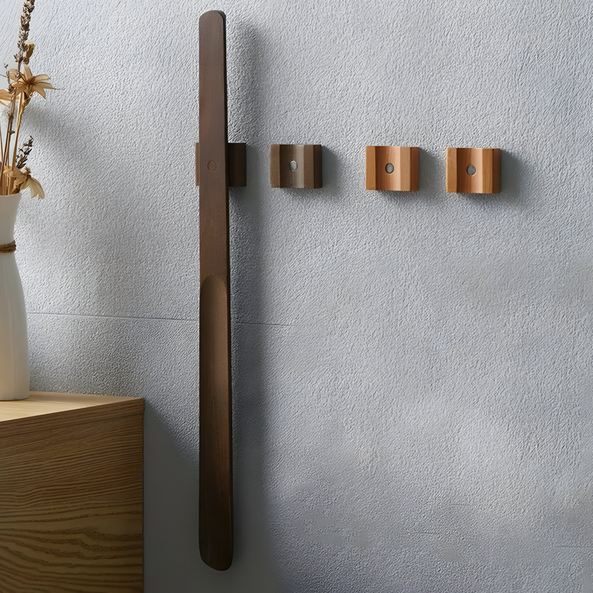 Klaren Schoenlepel - Hout, Extra Lang 55 cm Met Ingebouwde Magneet 3
