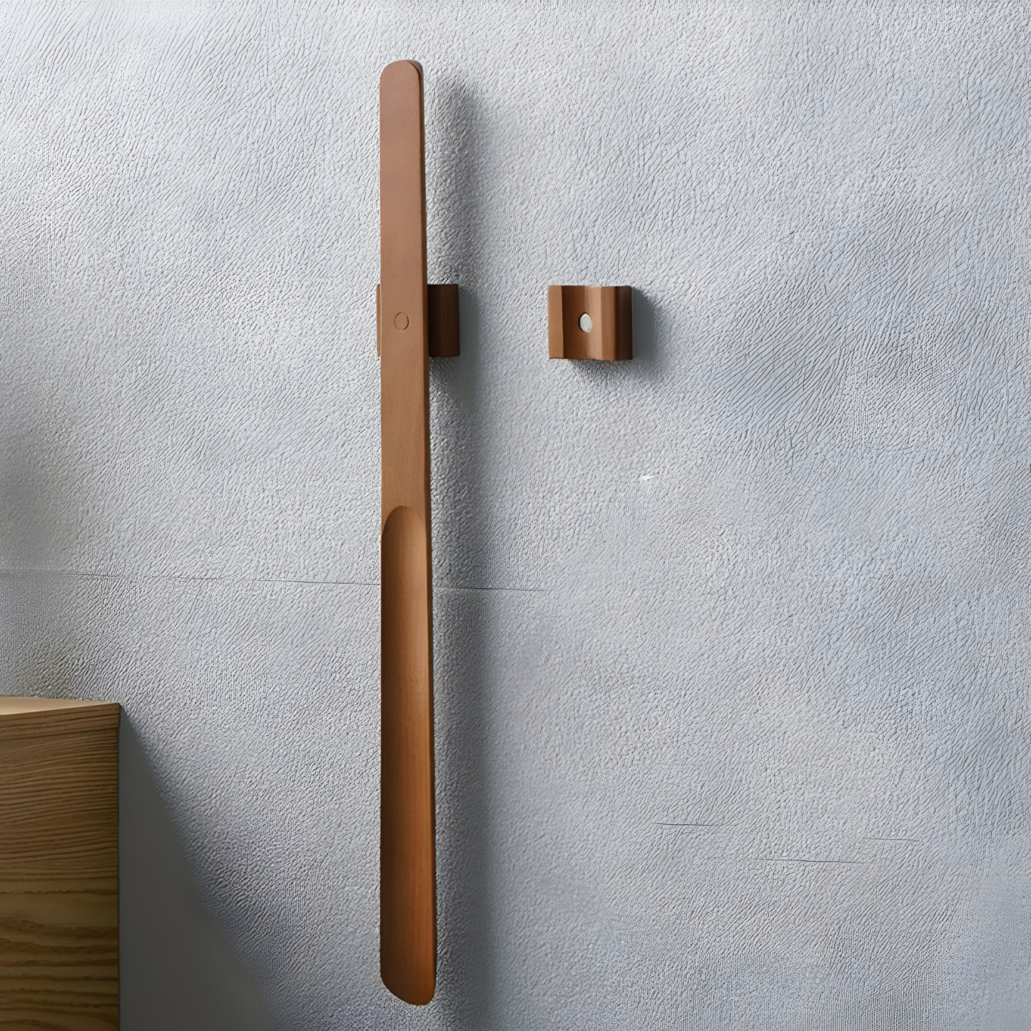 Klaren Schoenlepel - Hout, Extra Lang 55 cm Met Ingebouwde Magneet 4