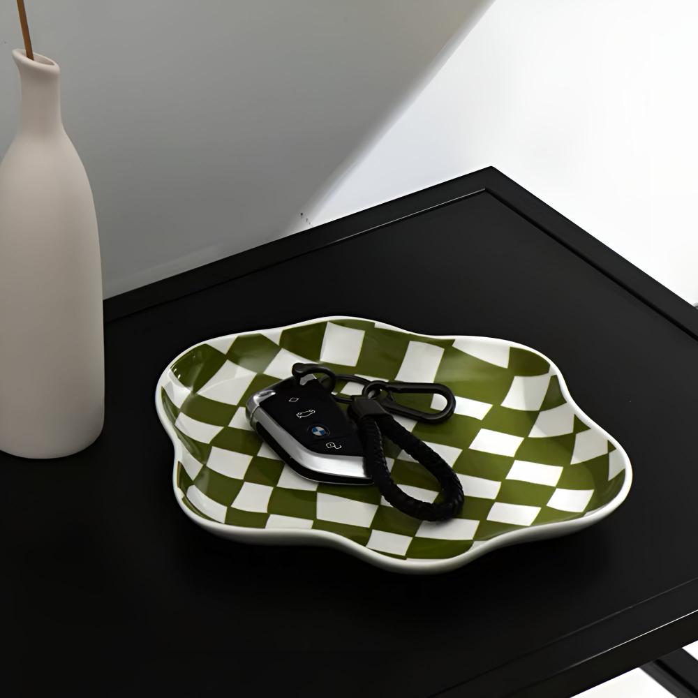 Klassiek Ruitvormig Bord - Duurzaam Keramiek, Retro Design 5