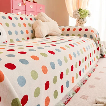 Kleura Bankhoes - Microvezel, Kleurrijk Polkadot Ontwerp 6