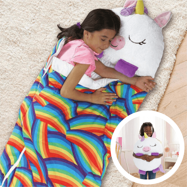 SnuggleSleeper™ – Knusse Kinder Slaapzak met Knuffelvriend – Comfortabel Slaapplekje