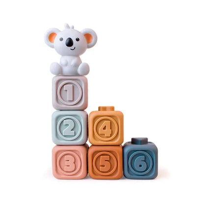 Koala Building Blocks™ - Tandvriendelijke bouwspeelgoed - Baby vriendelijke bouwblokken