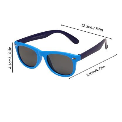 ZoomShadz™ – Flexibele Zonnebril met UV-Bescherming – Kinderzonnebril met Autocase