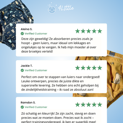 Potty Trainingsluiers - zindelijkheid makkelijk gemaakt
