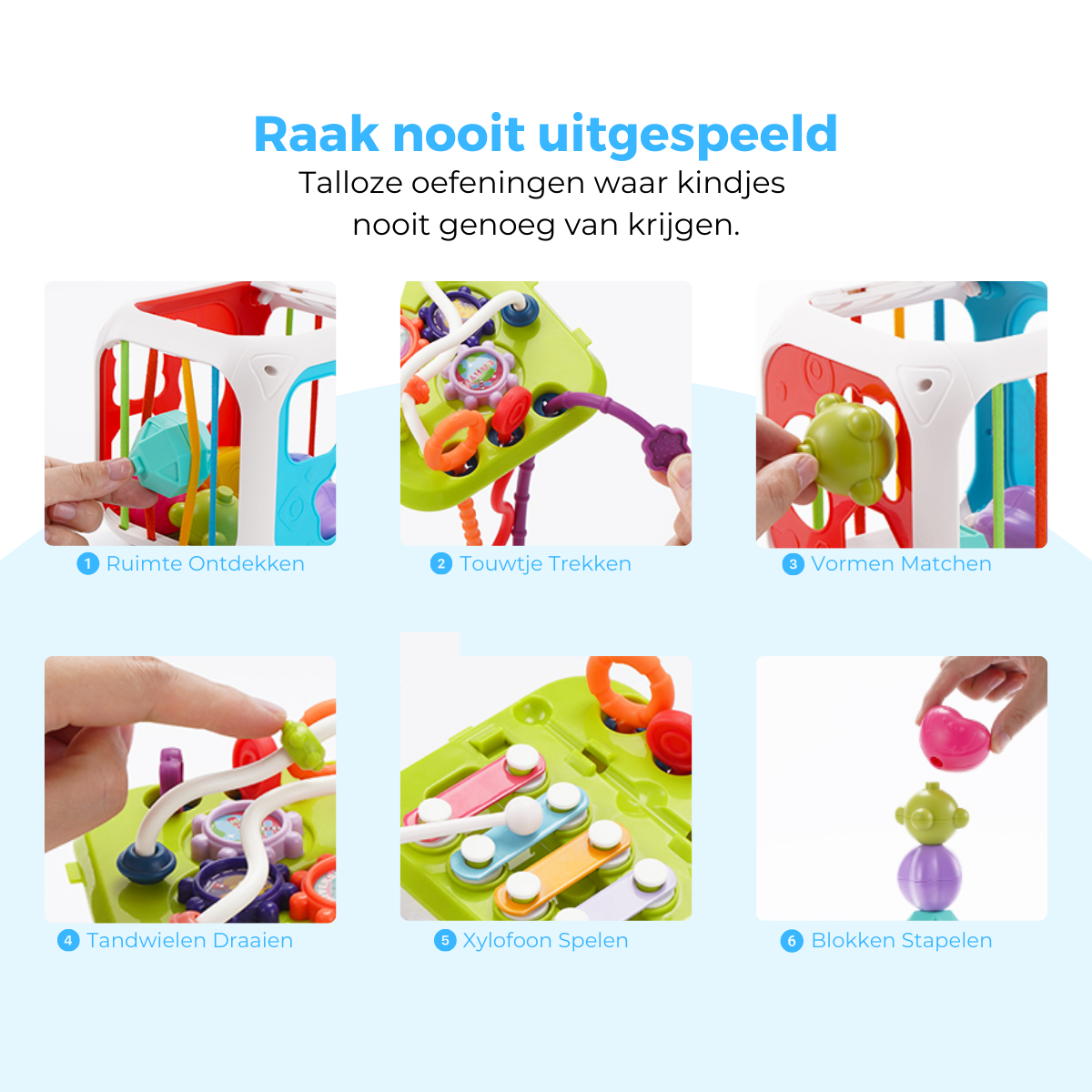 4Little™ - Ontwikkelingskubus 7-in-1