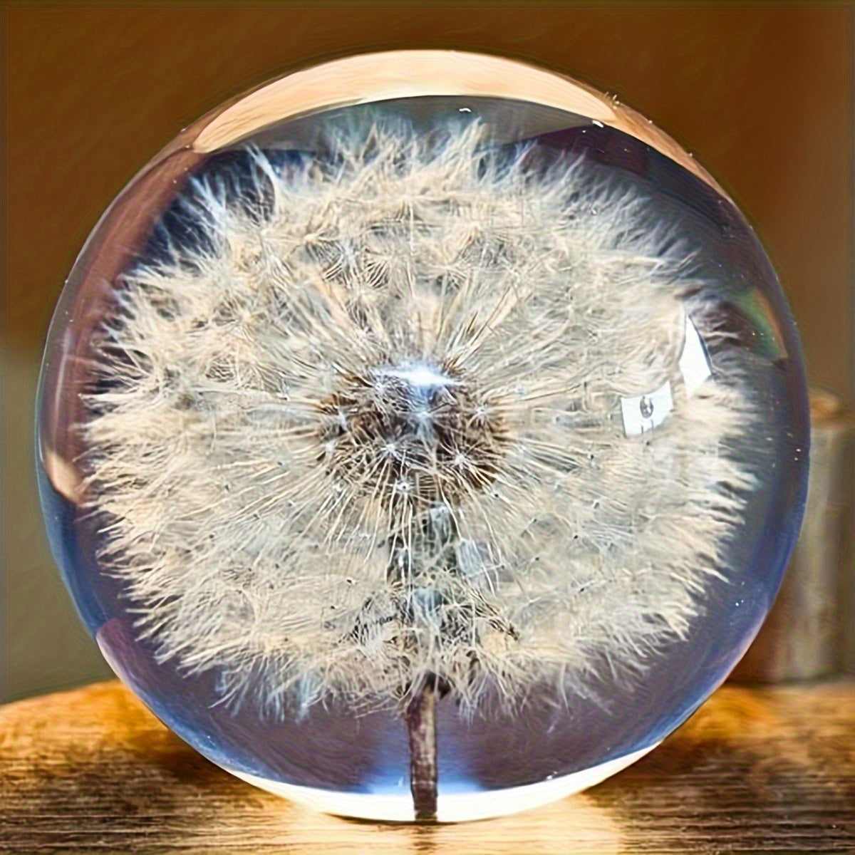 Kora Art Deco Kristallen Bol - Glas met Paardenbloemdecor, Onderhoudsvrij 0