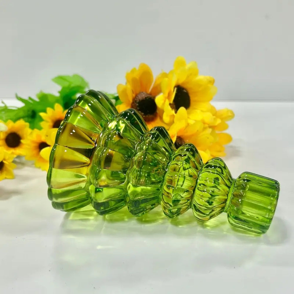 Kora Glass Candle Holder Set - Elegant Glas, Kerstboomvorm, 3-delig 3