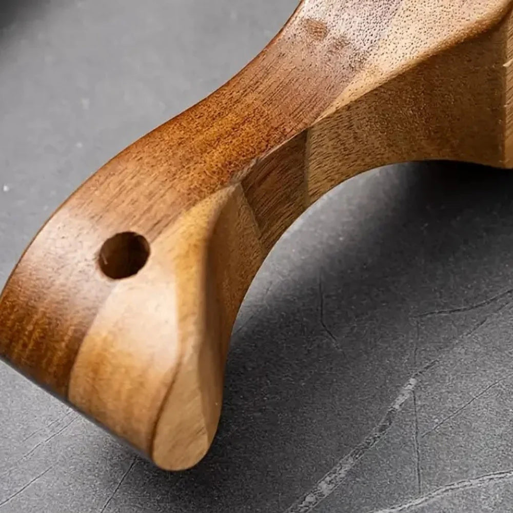 Kora Kaasrasp - Roestvrij Staal met Houten Handvat, Ergonomisch Ontwerp 5
