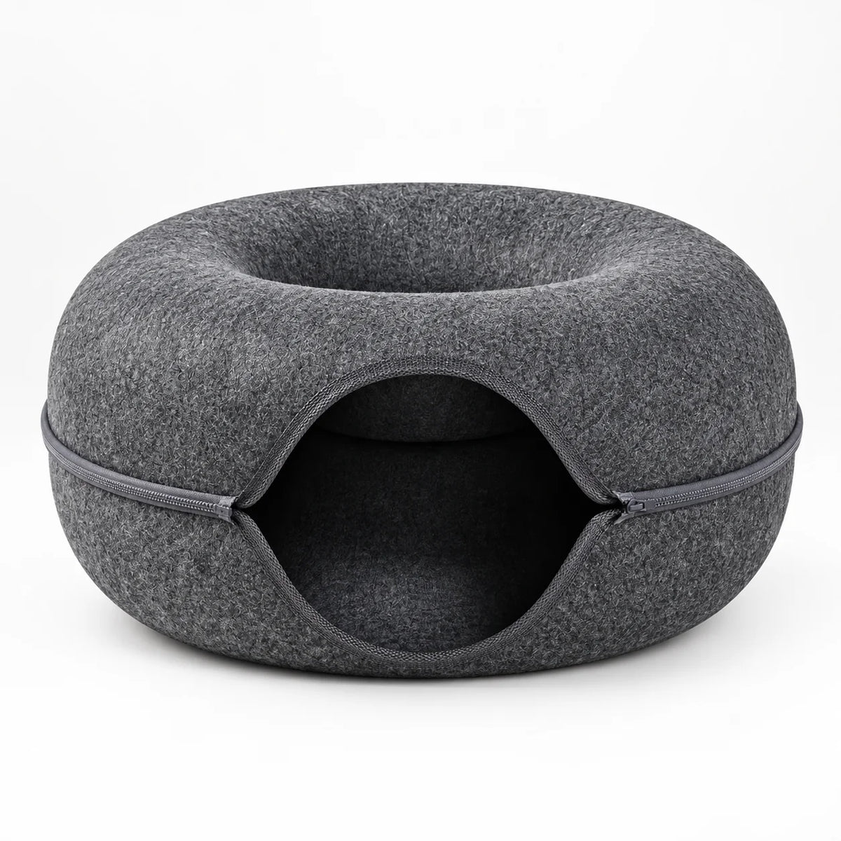 Kora Kattenmandje - Donutvorm, Gevoerd en Afgesloten Nest 4