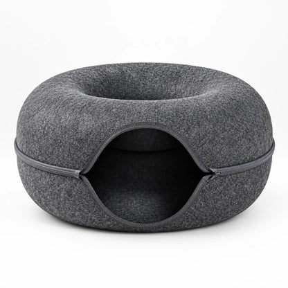 Kora Kattenmandje - Donutvorm, Gevoerd en Afgesloten Nest 4