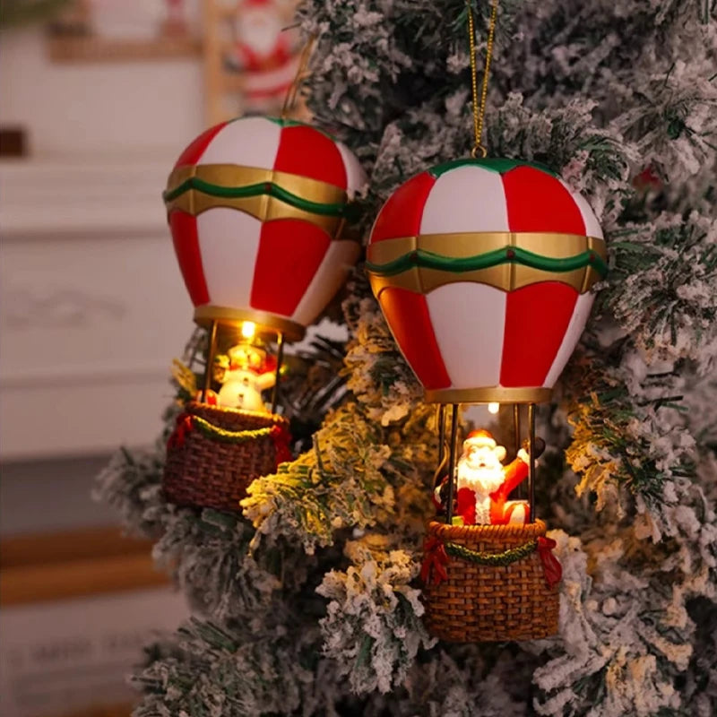 Kora Kerstballonornament - Hars met Warm LED-Licht, Sfeervolle Kerstdecoratie Tafel 2