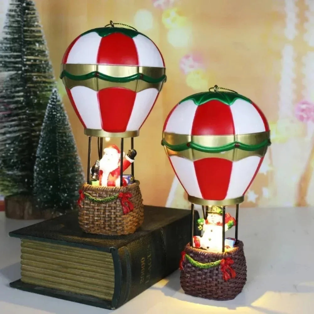 Kora Kerstballonornament - Hars met Warm LED-Licht, Sfeervolle Kerstdecoratie Tafel 5