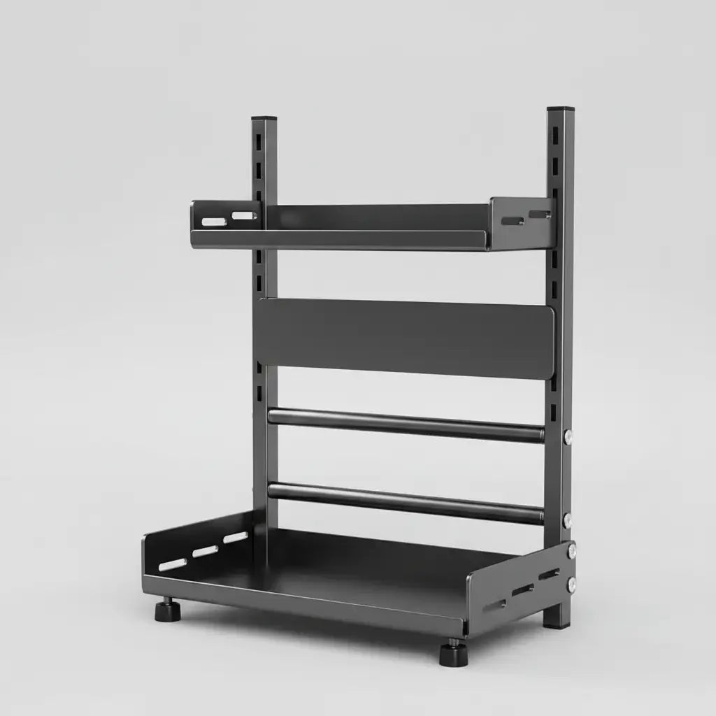 Kora Kruidenrek - Compact Zwart, 2 Lagen voor Kruidenpotjes 6