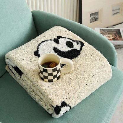 Kora Panda Deken - Gebreid Katoen, Ademend Comfort 2