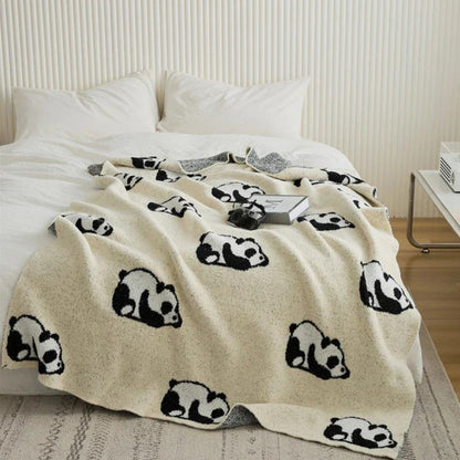 Kora Panda Deken - Gebreid Katoen, Ademend Comfort 5