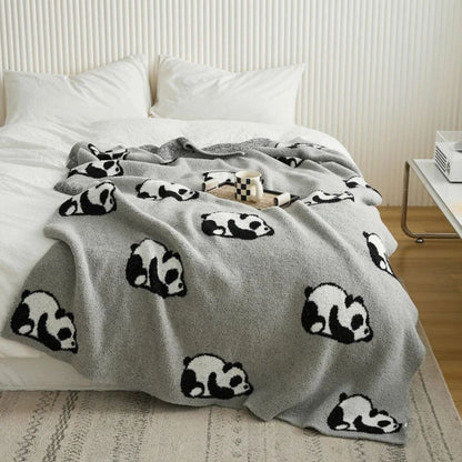 Kora Panda Deken - Gebreid Katoen, Ademend Comfort 7