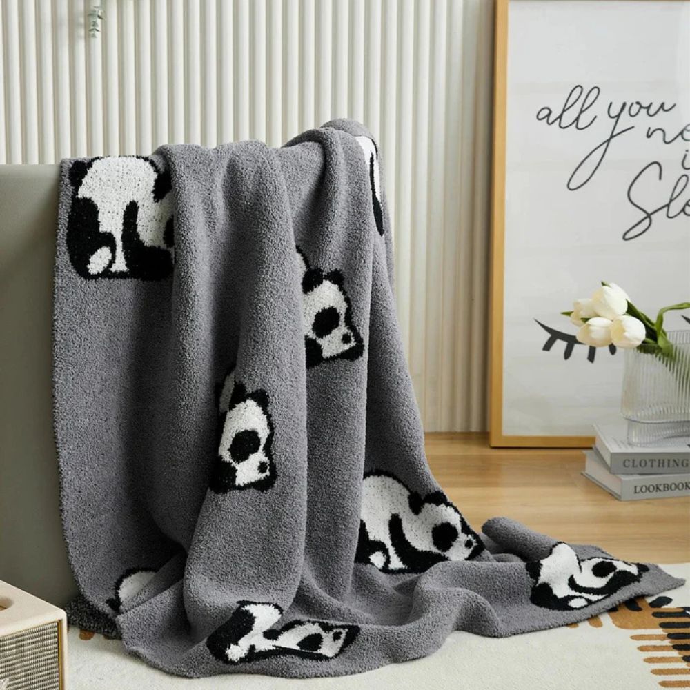 Kora Panda Deken - Gebreid Katoen, Ademend Comfort 8