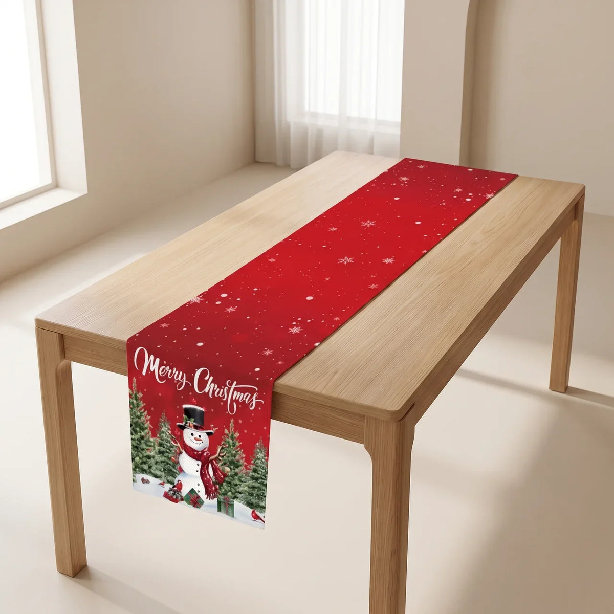 Kora Tafelloper Kerst - Duurzame Stof, Feestelijk Ontwerp 1