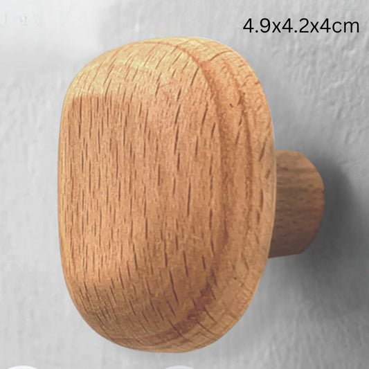 Koraal Kledinghaak - Massief Hout, Kiezelvormig Design 0