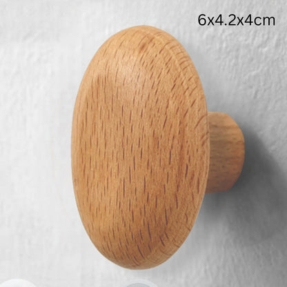 Koraal Kledinghaak - Massief Hout, Kiezelvormig Design 6