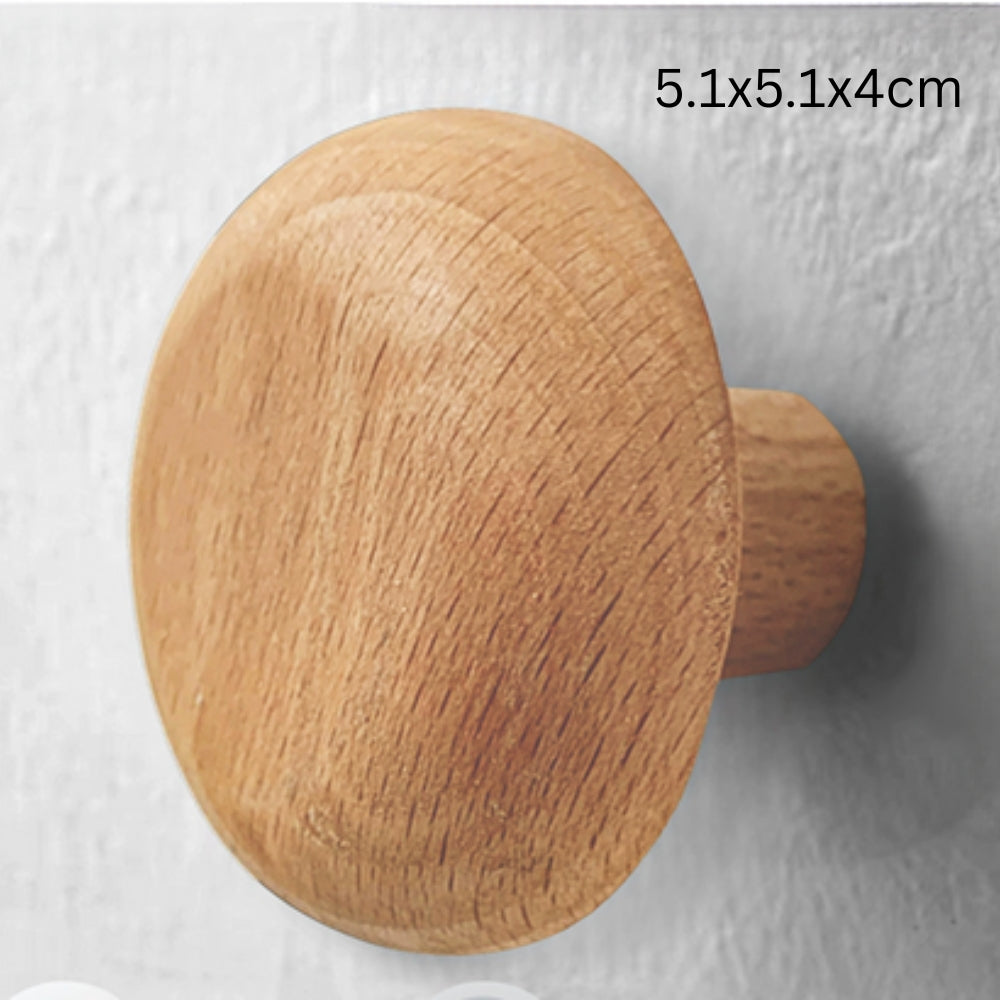 Koraal Kledinghaak - Massief Hout, Kiezelvormig Design 7