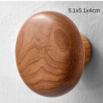 Koraal Kledinghaak - Massief Hout, Kiezelvormig Design 8