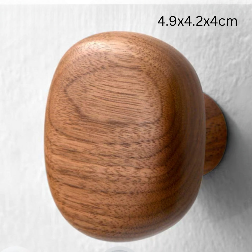 Koraal Kledinghaak - Massief Hout, Kiezelvormig Design 9