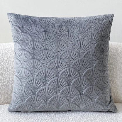 Koraal Kussenhoes - Zacht Fluweel, Schelpdesign voor Kussens Bank 45x45 1