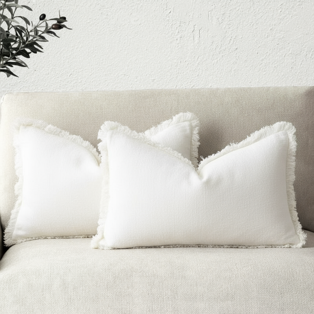 Koraal Kussenslopen Set - Katoen-Linnen, Luxe Woonaccessoire 12