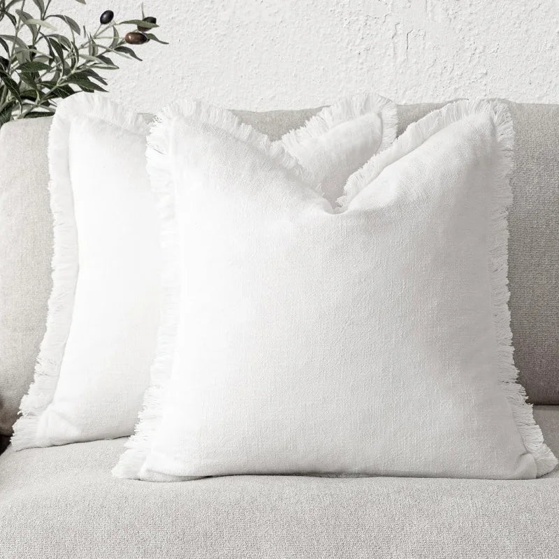 Koraal Kussenslopen Set - Katoen-Linnen, Luxe Woonaccessoire 7