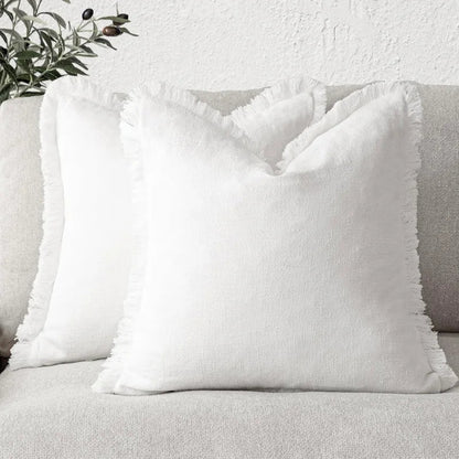 Koraal Kussenslopen Set - Katoen-Linnen, Luxe Woonaccessoire 7