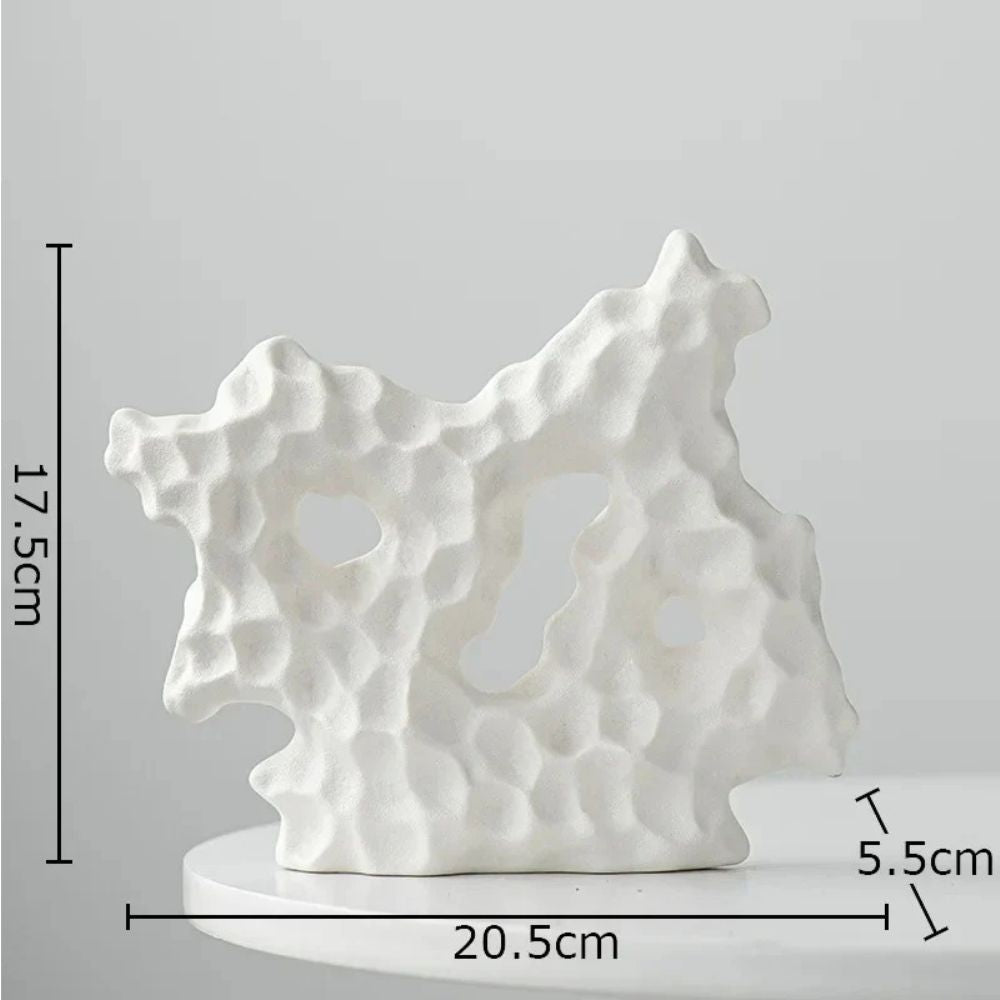 Koraline Sculptuur - Hoogwaardig Keramiek, Organisch Ontwerp 0