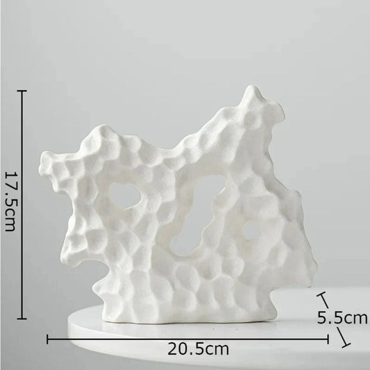 Koraline Sculptuur - Hoogwaardig Keramiek, Organisch Ontwerp 0