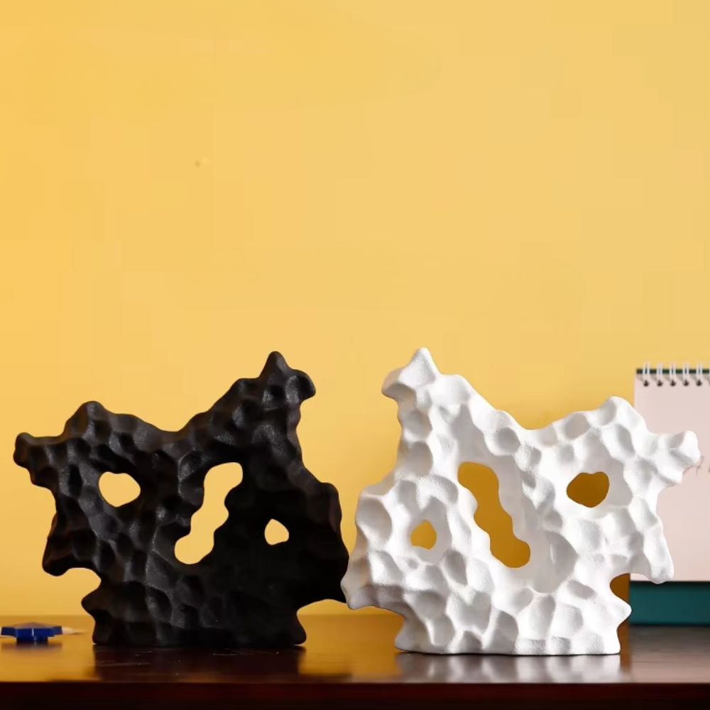 Koraline Sculptuur - Hoogwaardig Keramiek, Organisch Ontwerp 1