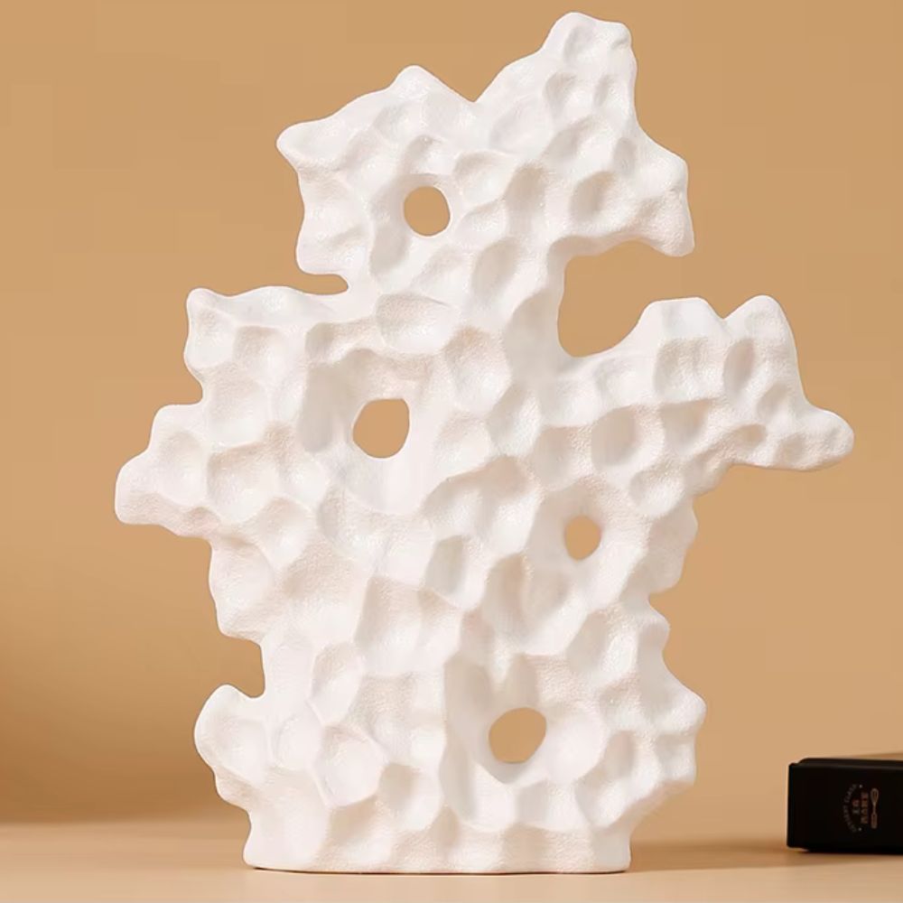 Koraline Sculptuur - Hoogwaardig Keramiek, Organisch Ontwerp 5